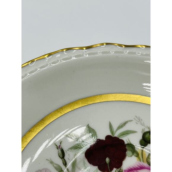 Royal Jackson Fine China Set Of 4 Teacup And Saucer Flower W/ Gold Trim - Picture 8 of 12